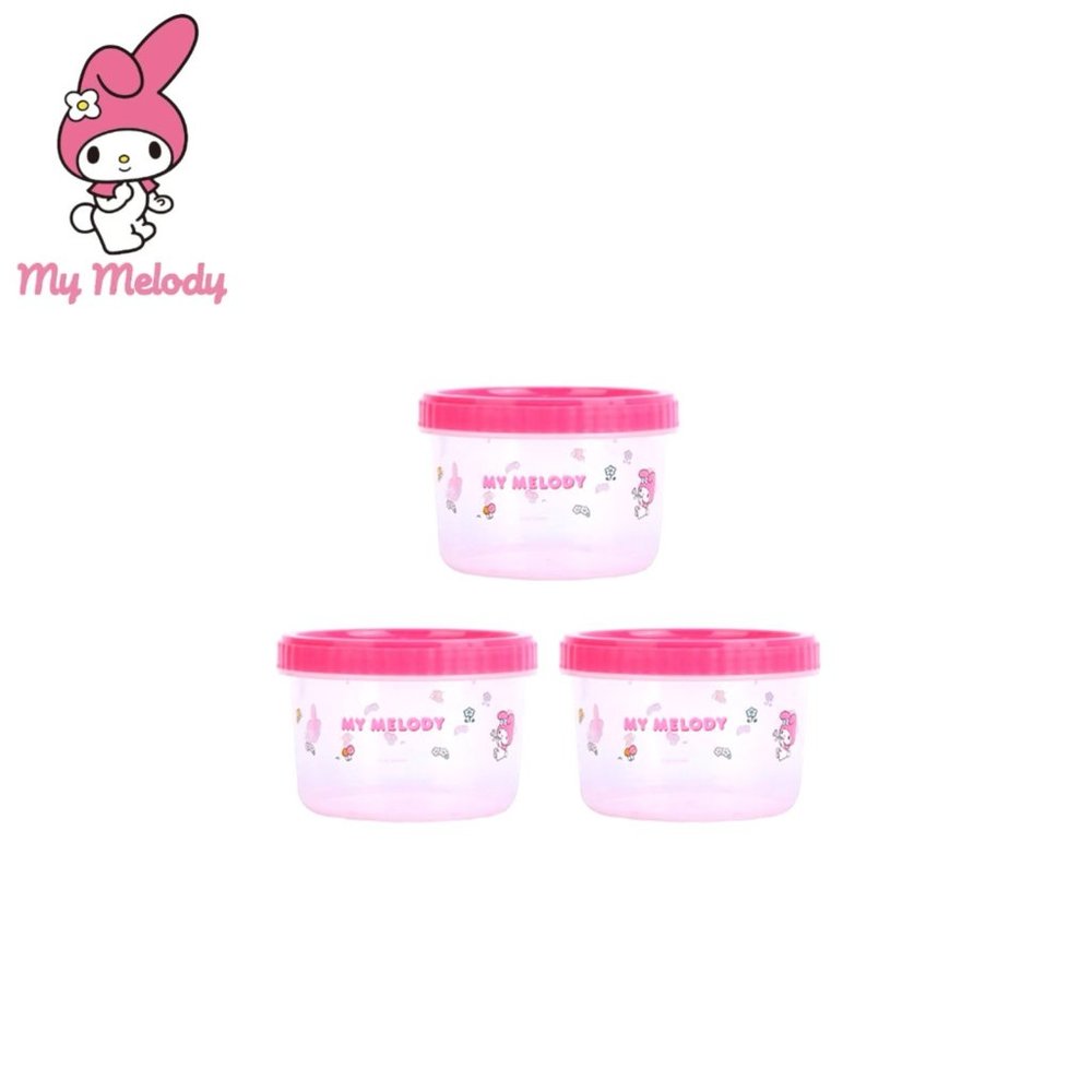 Sanrio My Melody Round Storage containers 3pc